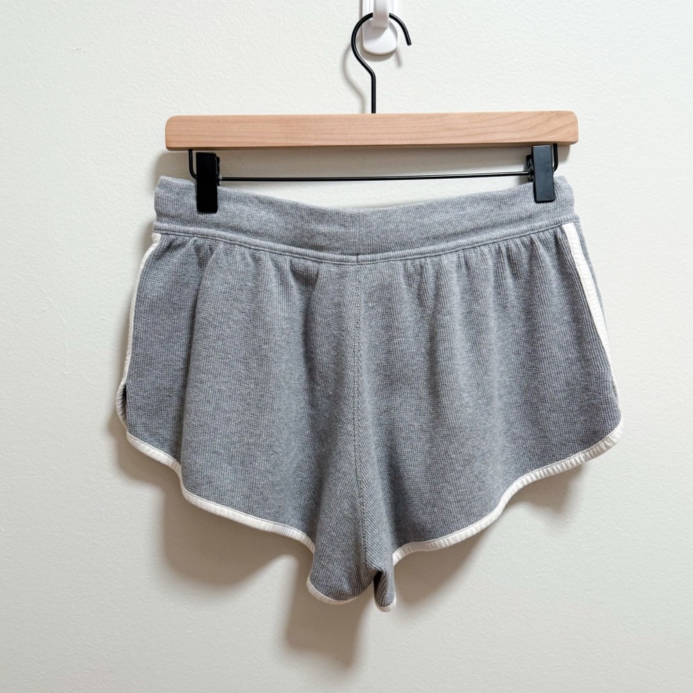 Adidas originals blue version waffle knit crop top dolphin hem shorts set gray M - Picture 14 of 16